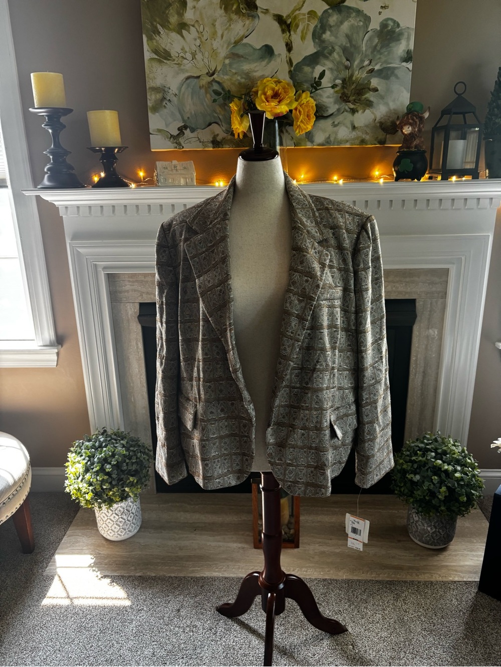 *NEW* Jones New York Collection Woman Toulouse Single Button Blazer -Size 24W